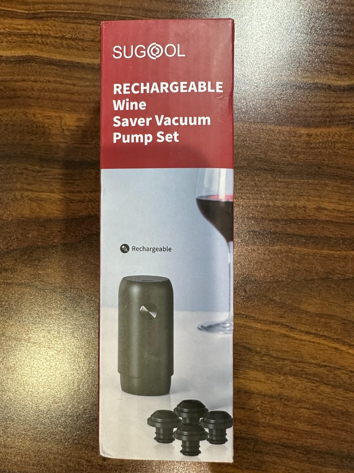 Electric Wine Saver & Preserver Pump with Vacuum Wine Bottle Stopper, Rechargeable, 4 Reusable Wine Bottle Stoppers, Wine Sealer, Keep Wine Fresh for Days customer photo 2