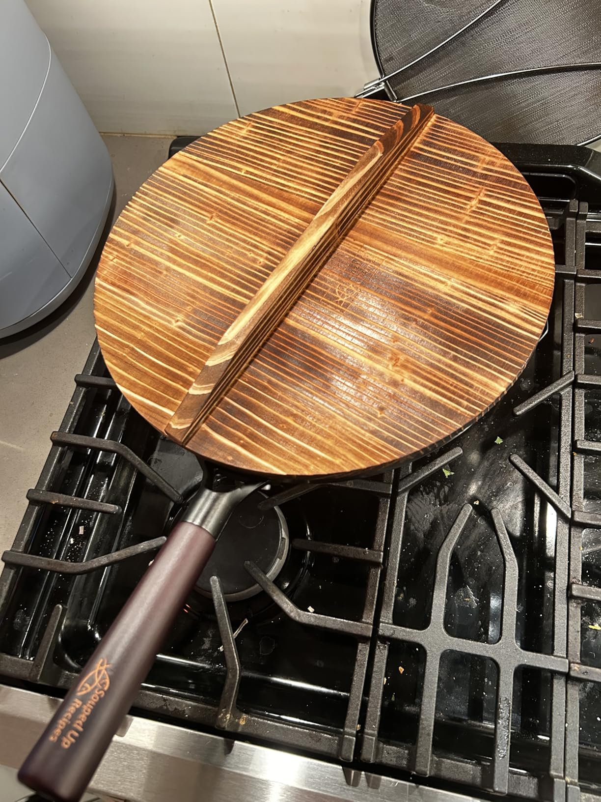 Souped Up Recipes 13.4 Inch Carbon Steel Wok For Electric, Induction and Gas Stoves customer photo 1