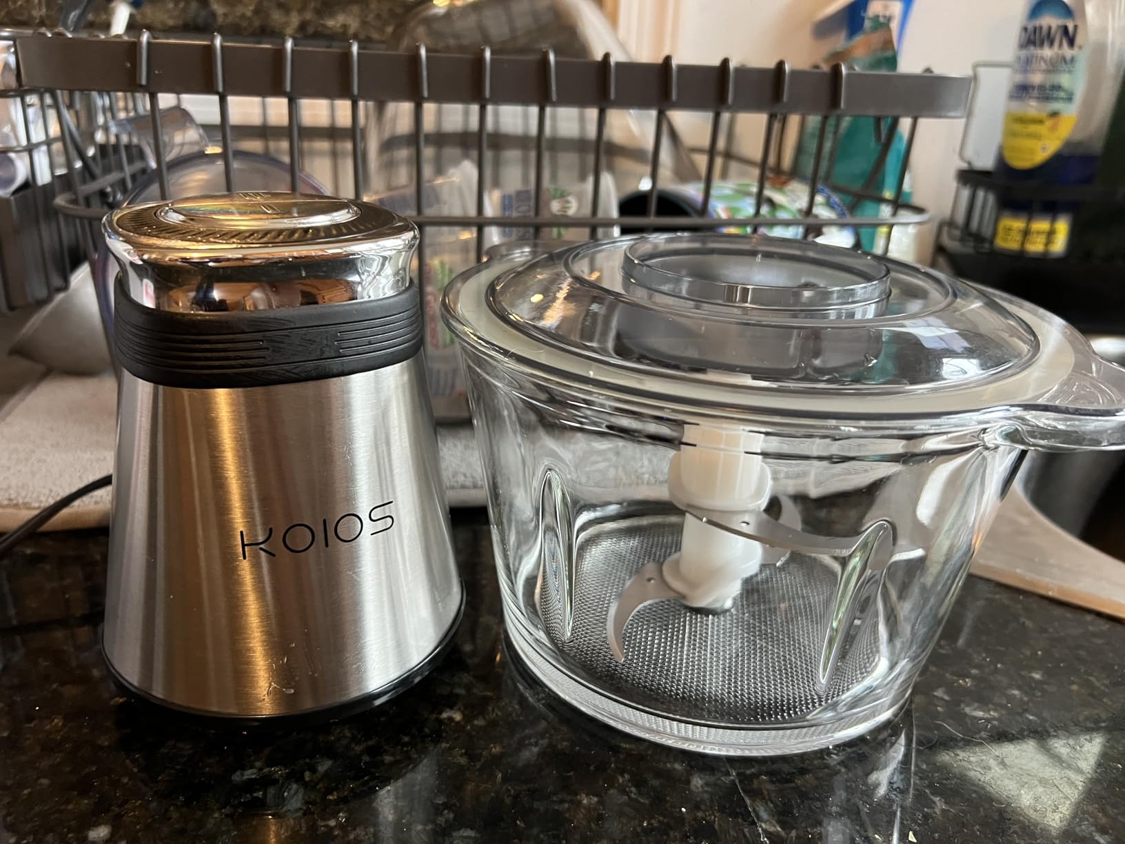 KOIOS Food Processor, 500W Electric Food Chopper with 2 Bowls (8 Cup+8 Cup) & 2 Bi-Level Blades customer photo 2