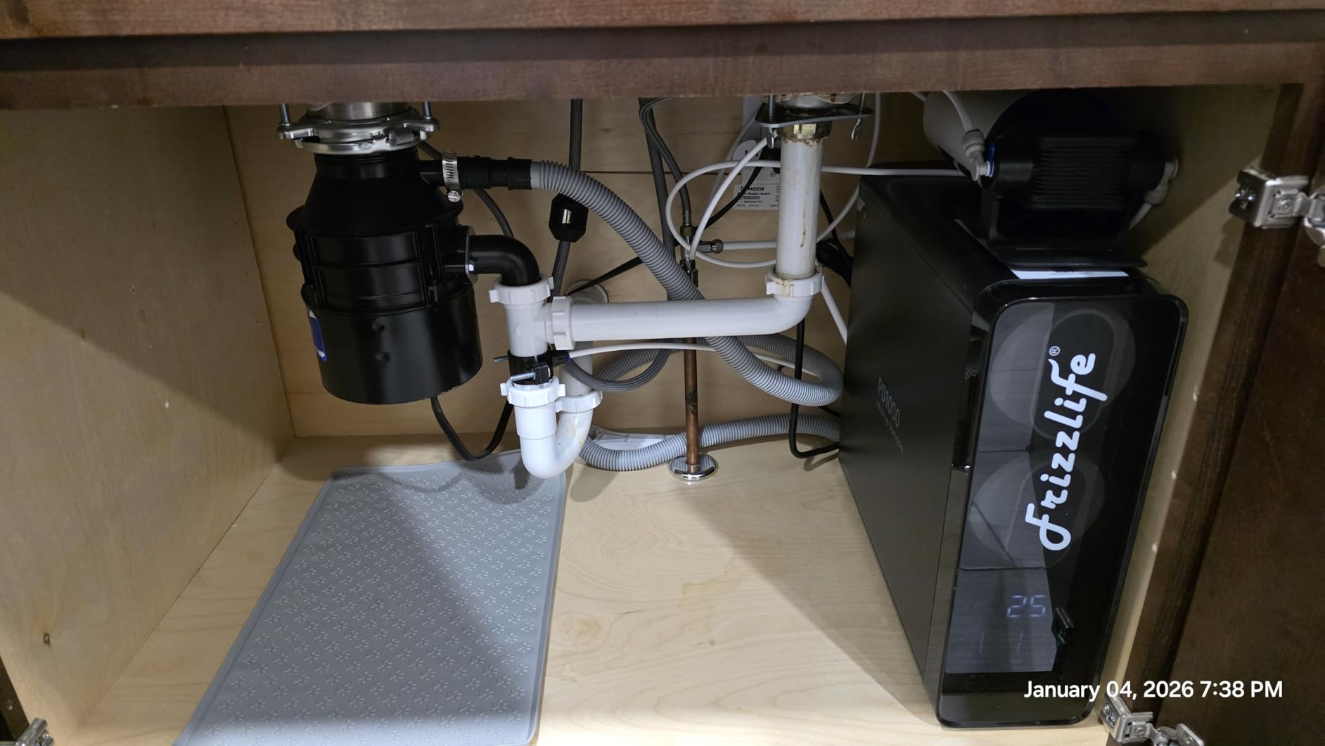 Frizzlife 1200GPD Reverse Osmosis Water Filter, NSF/ANSI 42&58&372 Standards, 11-Stage Tankless RO Water Filtration System, Under Sink, 3:1 Pure to Drain, Smart Faucet, Reduce PFAS, BPA Free, PD1200 customer photo 2
