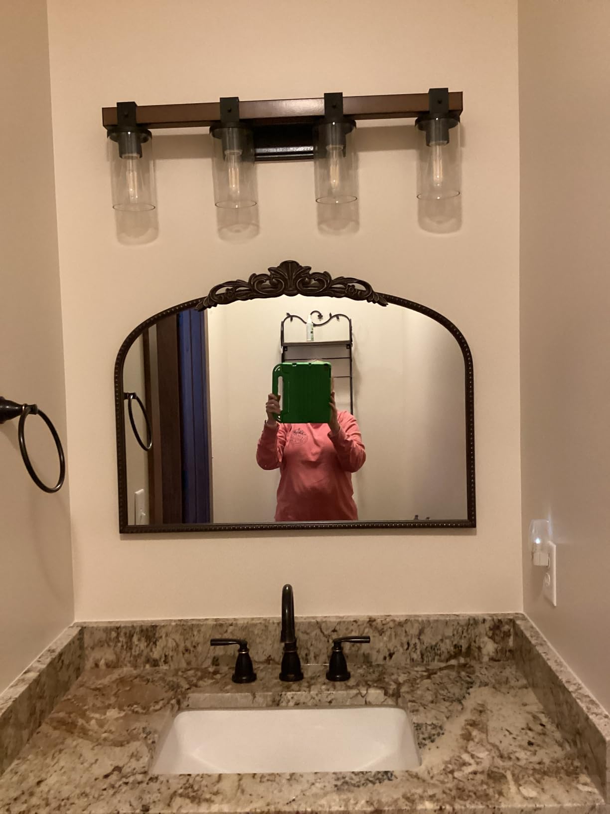 Micasso Large Bronze Vintage Mirror: 40