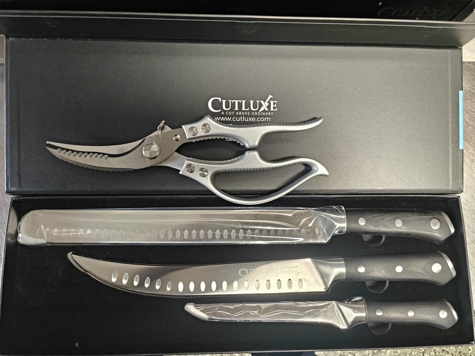 Cutluxe Butcher Knife Set - BBQ Brisket, Breaking & Boning Knife - Slicing Carving Knife Set for Meat Cutting, Ultra Sharp German Steel, Full Tang, Ergonomic Handles, Grilling Gifts for Men customer photo 1