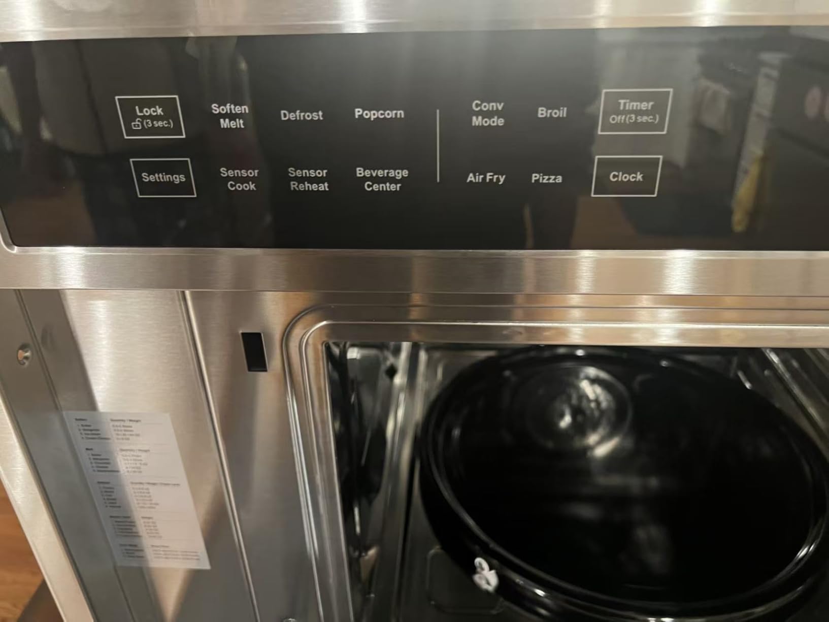AAOBOSI 24 Inch Built in Microwave Convection Oven, 1.6 Cu.Ft Wall Microwave Ovens Air Fryer Combos, 1000Watt Power Sensor&Auto Cook, 12 Cooking Modes, Drop Down Door, Stainless Steel customer photo 1