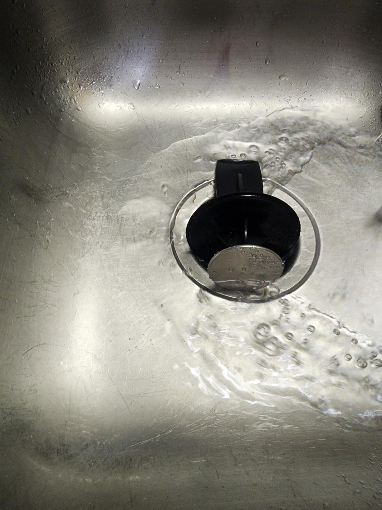 DC Garbage Disposal 3/4 HP Quiet (60dB) with Cord & Dishwasher Hookup for Kitchen Sink Food Waste, 6-Stage Grinding, 3-Bolt, 110V 60Hz, 2700RPM, Continuous Feed, Titanium Stainless Steel customer photo 2