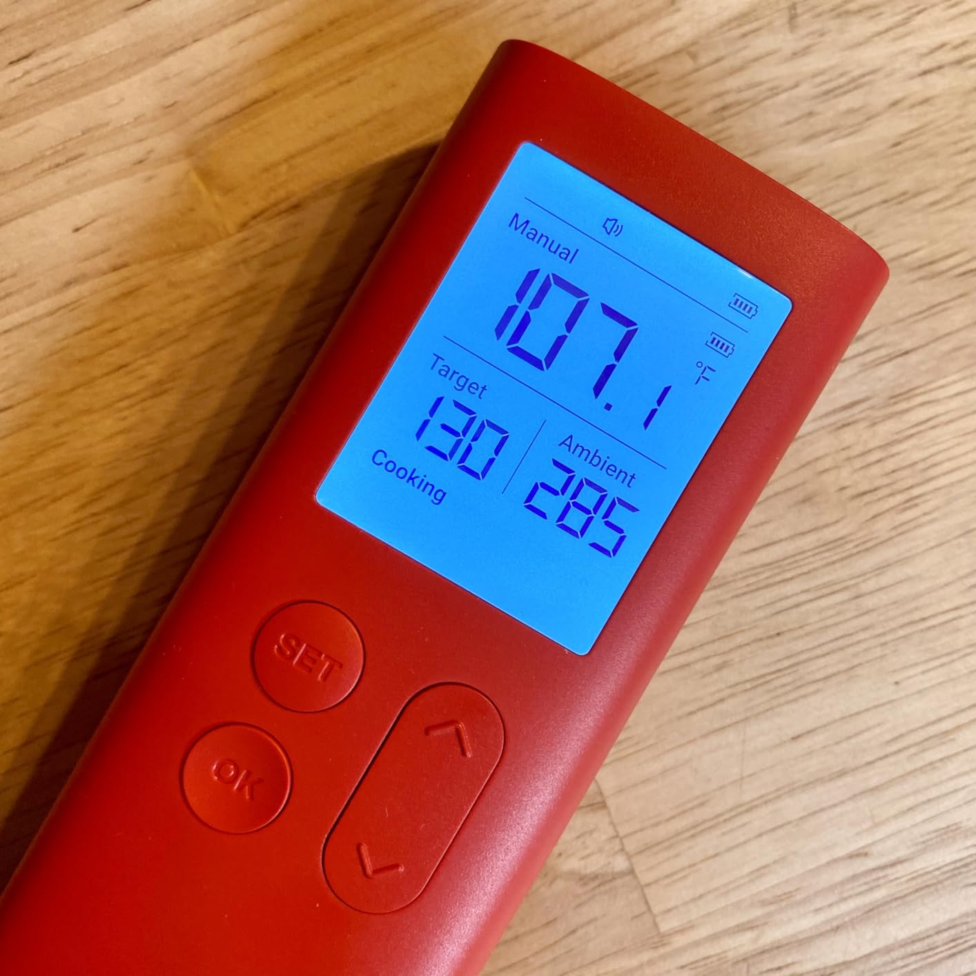 ThermoMaven Smart Bluetooth Wireless Meat Thermometer, 10X Enhanced Sub-1G Signal and Stability, Standalone Display Base, Certified Accuracy +/-0.5F, WiFi Unlimited Range for BBQ, Oven, Smoker, Grill customer photo 2
