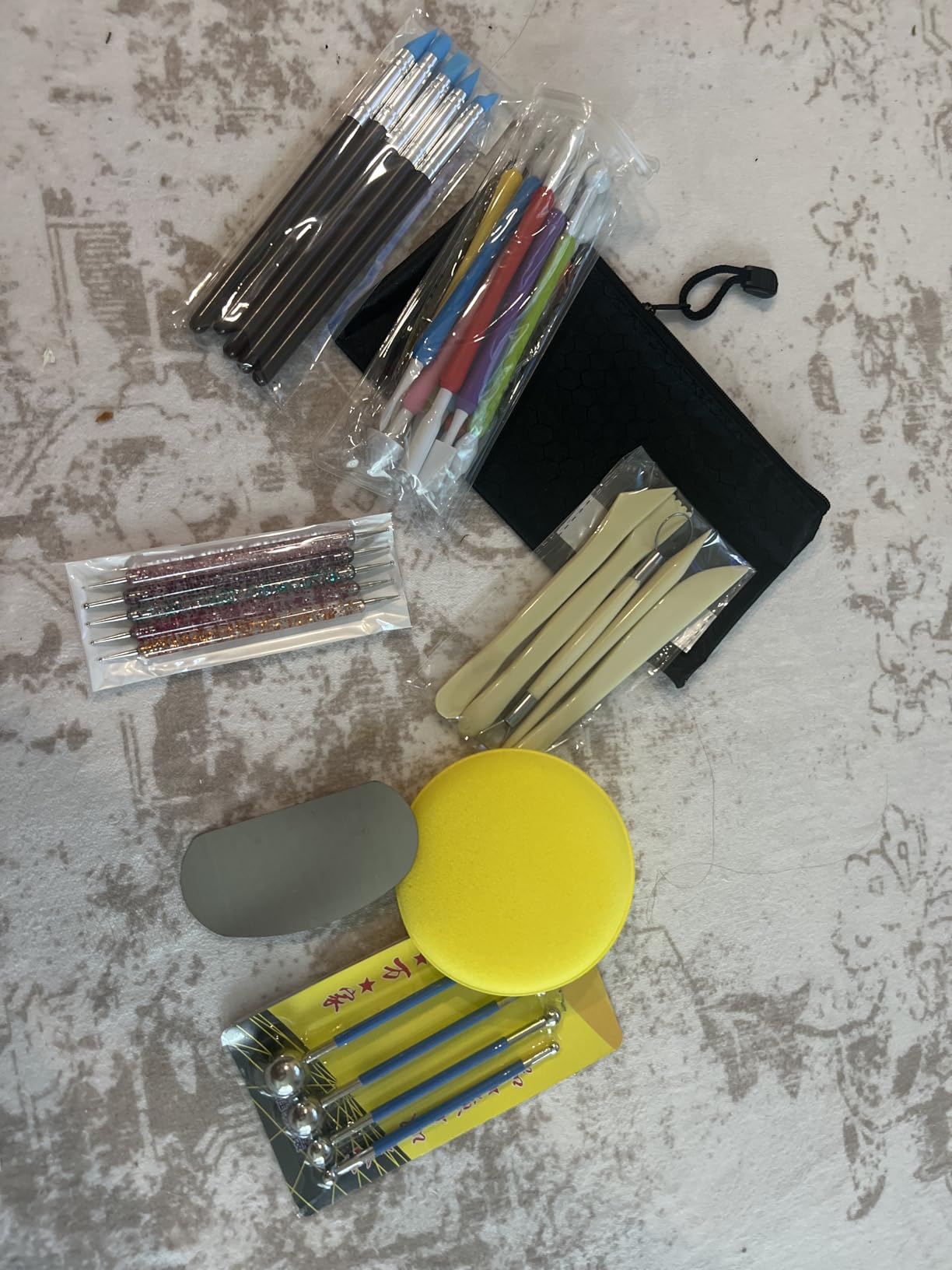 Langqun 31pcs Clay Tools,Pottery Tools Kit,Air Dry Clay Tools,Polymer Clay Dotting Tools,Ceramic Supplies for Kids and Adults,Sculpting,Modeling,Shaping customer photo 2