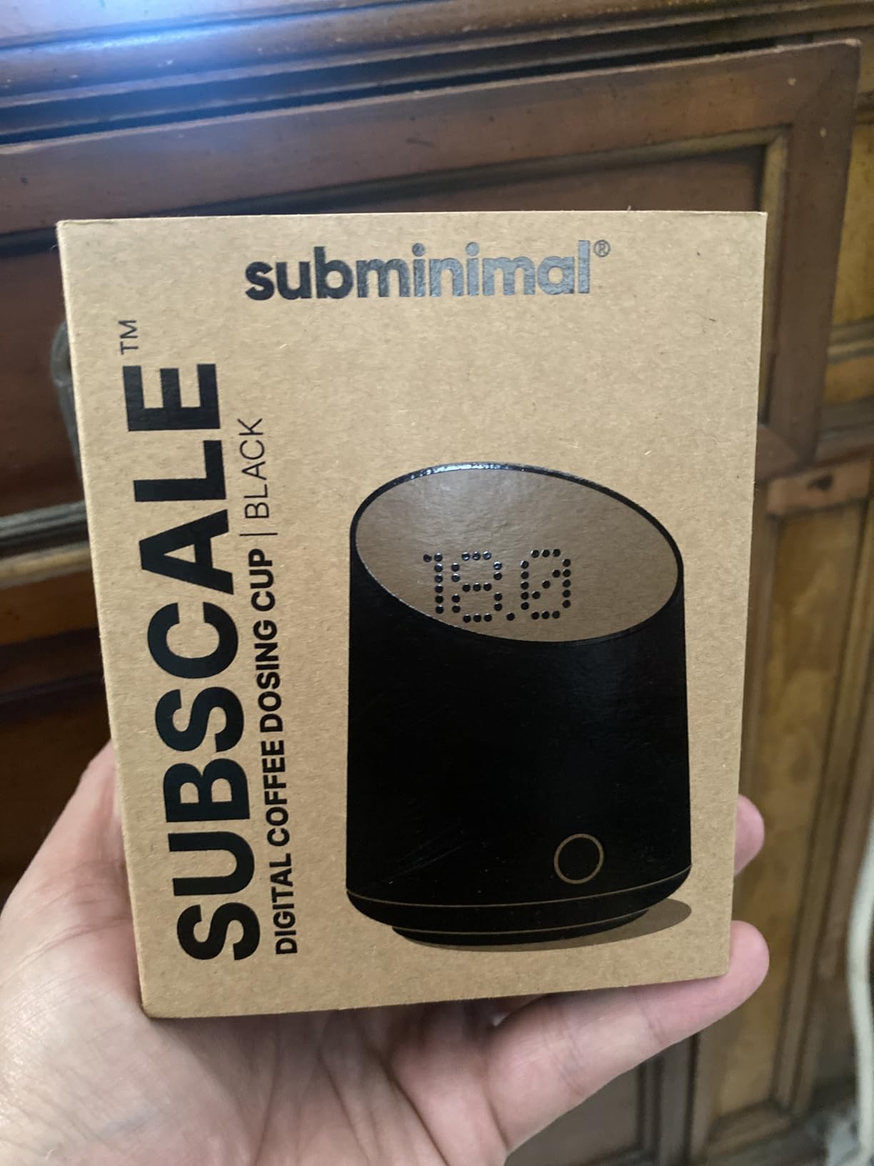 Subminimal Subscale Digital Dosing Cup with LED Display - Sleek & Precise Scale - Dosing & Brewing Accessories, Measures Coffee Grounds for Espresso - Black customer photo 1