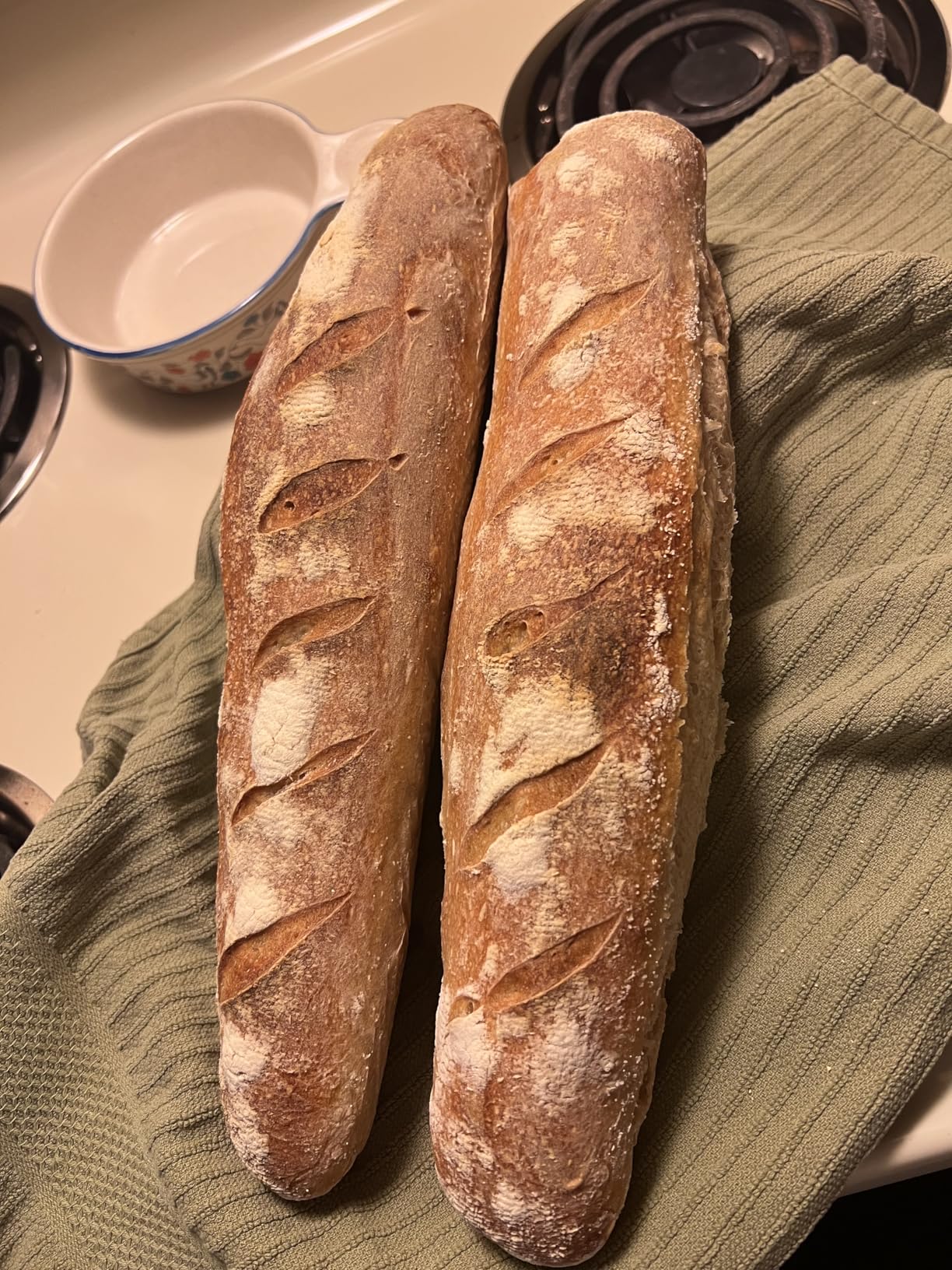 Baguette Bread Pan, Premium Nonstick Perforated French Bread Baking Pan, 2 Loaves Baguette Tray for Sourdough, Italian Bread Baking, Perfect for Creating Crisp Golden-Brown Crust customer photo 2