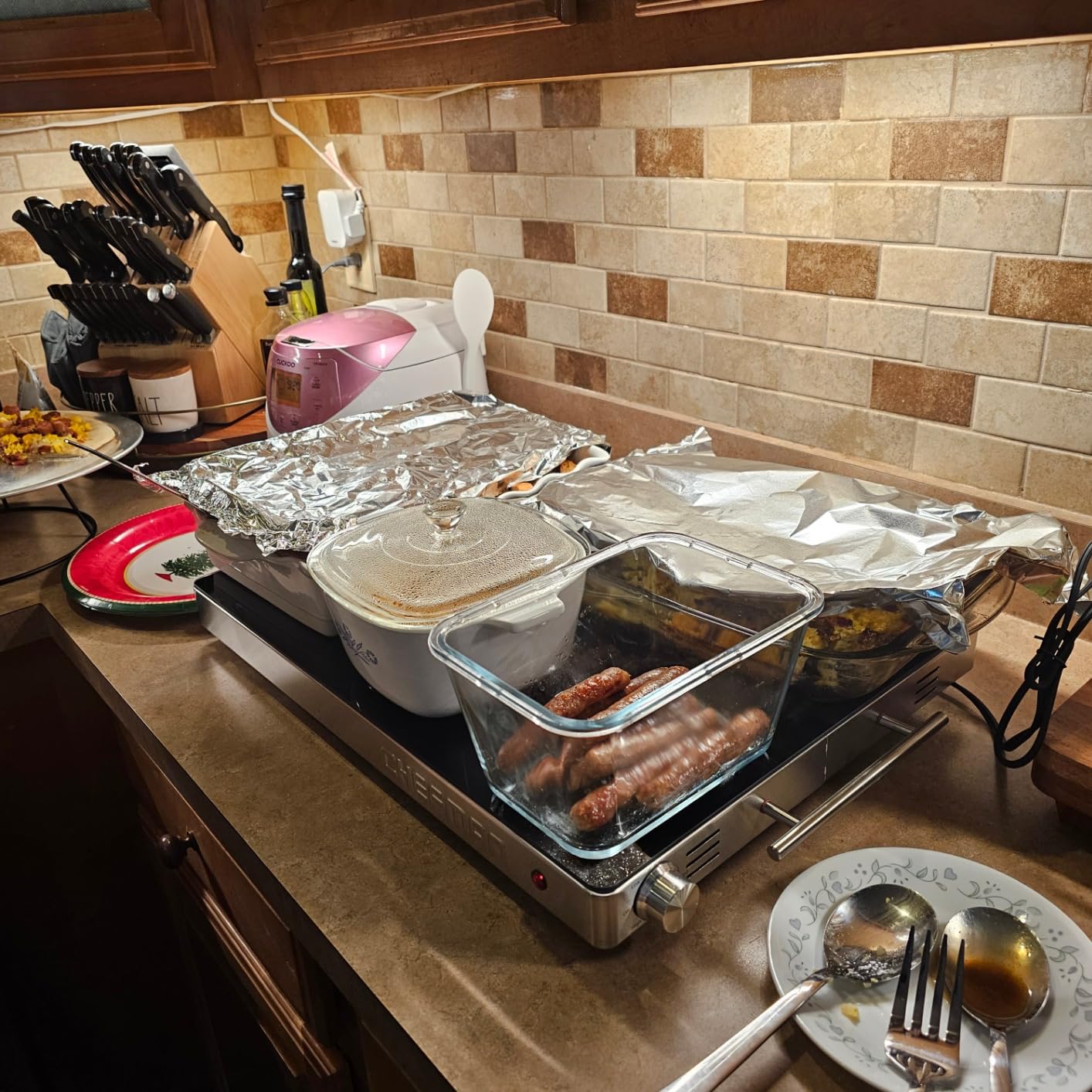 Chefman Electric Warming Tray Glass-Top customer photo 2