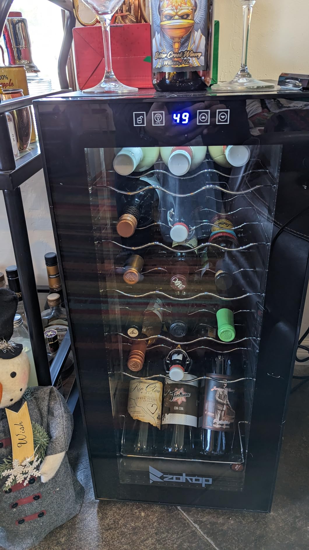 ROVSUN 26 Bottle Wine Fridge, Dual Zone Wine & Beverage Refrigerator w/Independent Temp & LED Control Panel, Built-in/Freestanding/Under Counter Wine Cooler Chiller for Red White Wine/Champagne/Beer customer photo 1