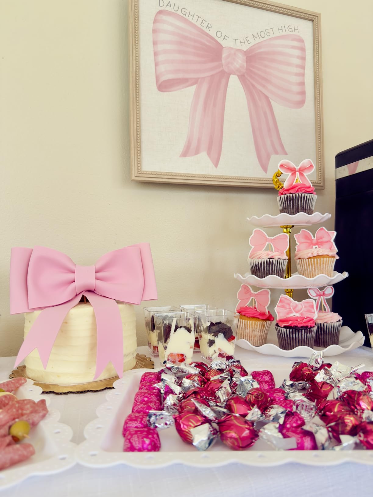 Kootek Dessert Cupcake Stand, 10pcs Dessert Table Display Set, 3 Tiered Cup Cake Holder Tower Stand Riser& Cookie Serving Trays for Wedding, Tea Party, Birthday, Baby Shower customer photo 1