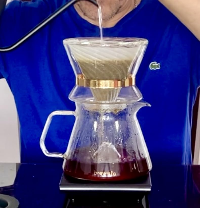 Brewista 300ml/10.1oz X Series M Glass Coffee Carafe, Small Pour Over Glass Pot Server, Inner Cone Shape Design for Improved Flavor, Heat Resistant Odorless Glass Pitcher customer photo 1