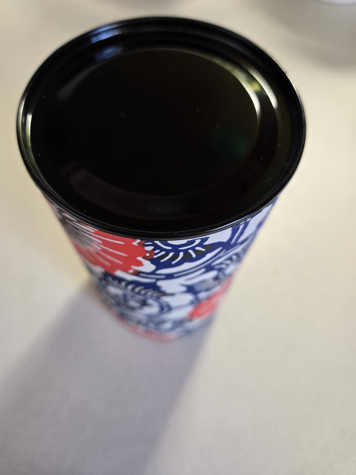 Japanese Pokkan Matcha Coffee Spice Tea Tin Canister Washi Paper Storage with Lid 7.05 oz Capacity (Eto) customer photo 2
