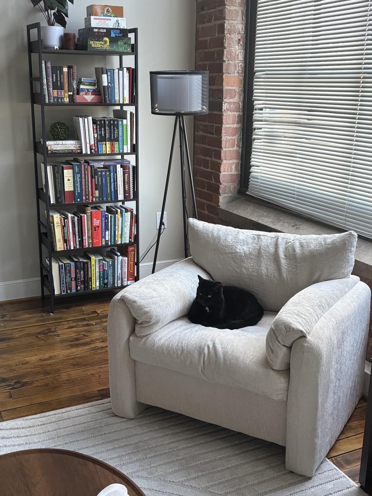 Chenille Oversized Armchair, 38.6