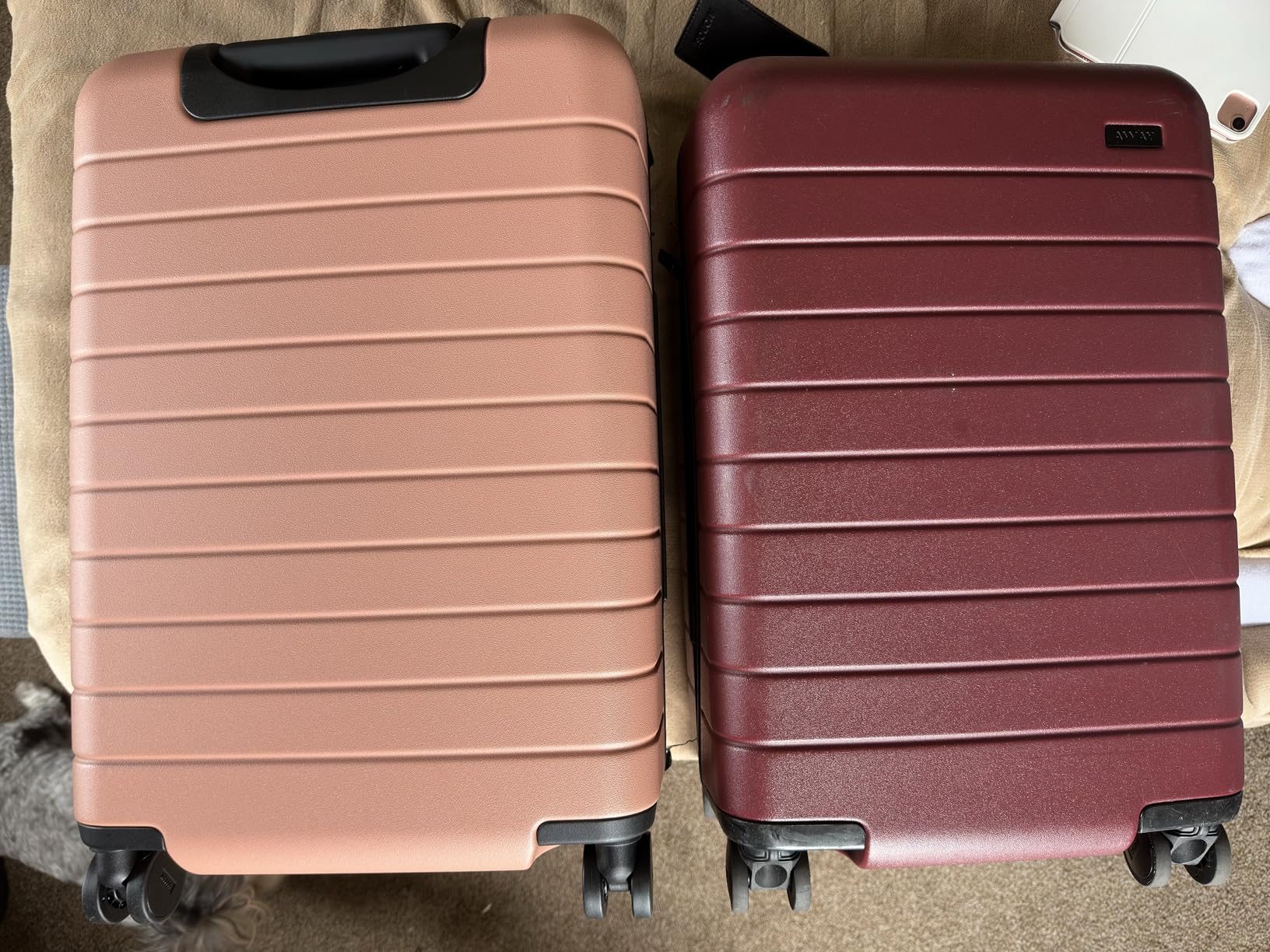 Bigger Carry-On Luggage, Lightweight Hardside Large Suitcase with Spinner Wheels, TSA Lock, Airline Approved, Jet Black customer photo 1