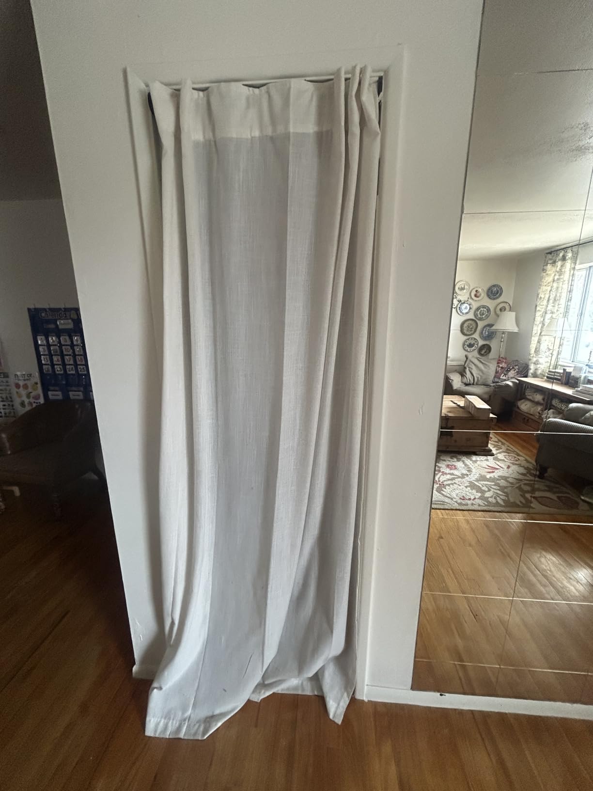 OWENIE Bob 2 Panels Sage Green Kitchen Curtains Sets for Windows 36 Inch Length, Faux Linen Textured Short Cafe Curtains Tiers for Kitchen, Rod Pocket Small Window Drapes for Bathroom, 30Wx36L Inch customer photo 1