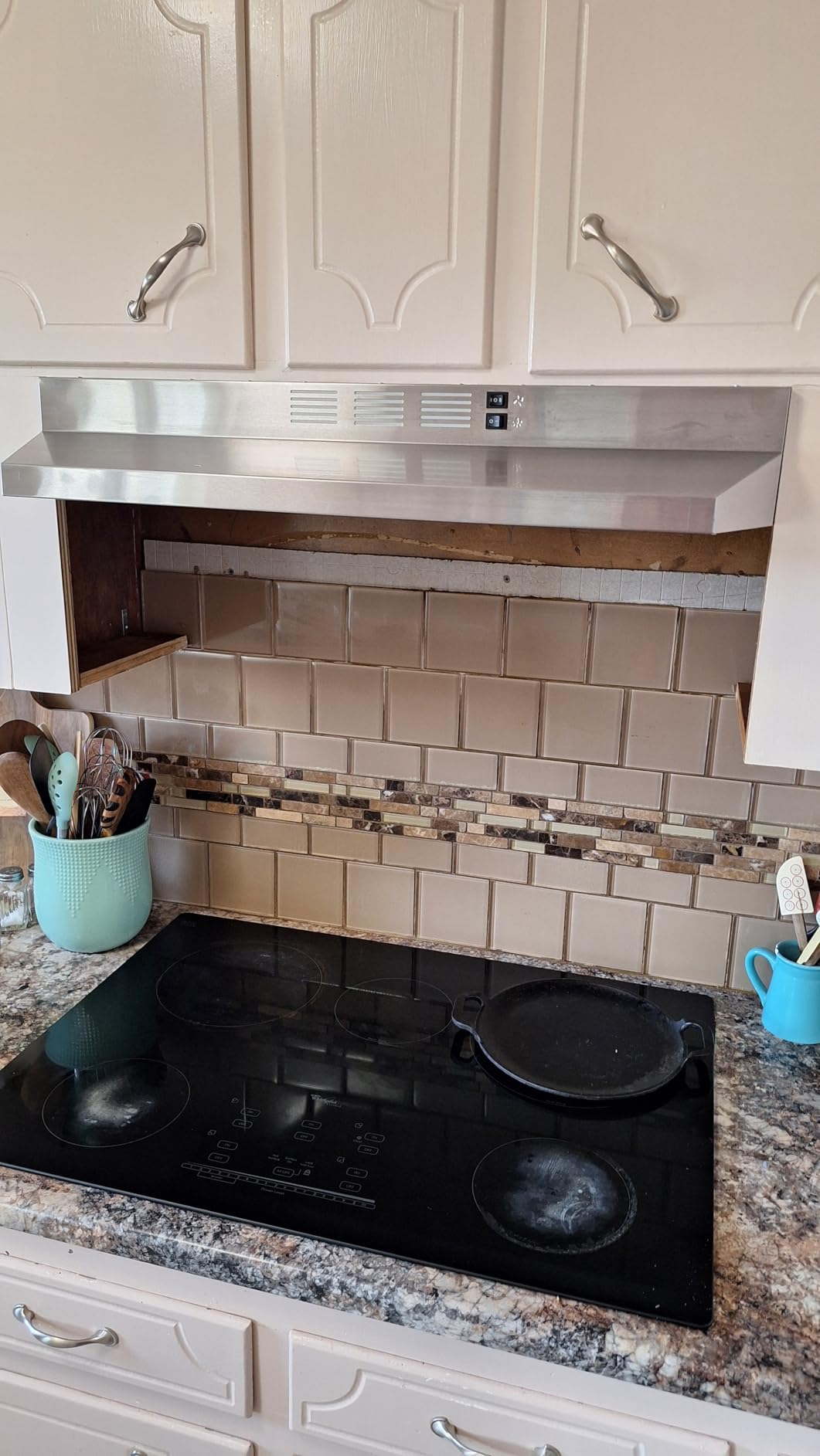 Range Hood 36 inch Under Cabinet, Ducted/Ductless Kitchen Hood 280CFM, Stainless Steel Vent Hood with Rocker Button Control, Stove Hood with 2 Speeds Fan, Bright LED Light customer photo 1