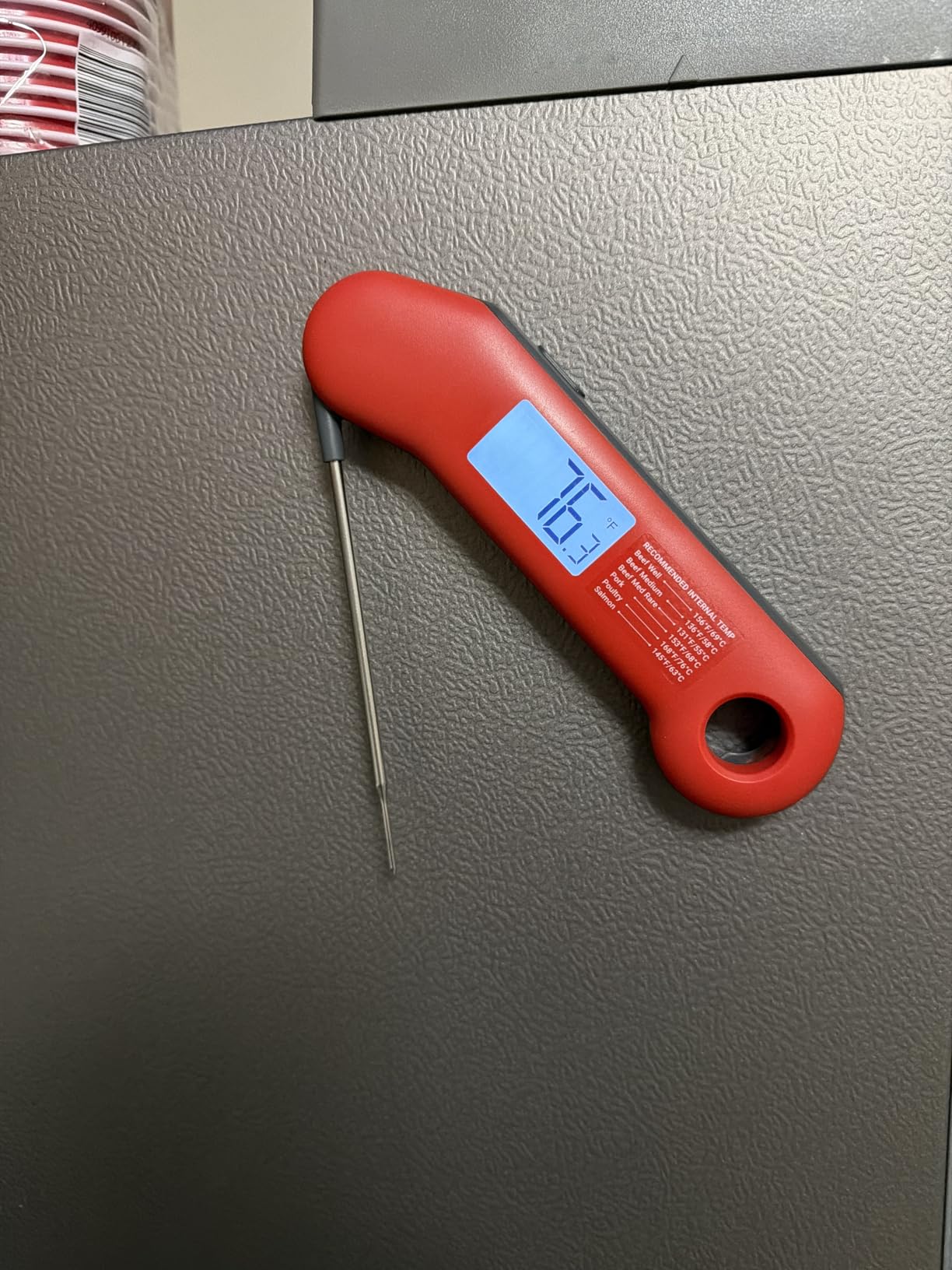 ThermoMaven Professional Meat Thermometer Digital, Ultra-Fast 0.5 Sec Instant Read, NIST Certified ±0.5°F Accuracy, 100% Waterproof, Auto-Rotating Backlit Display, Lift-to-Wake, for BBQ/Cooking/Candy customer photo 1