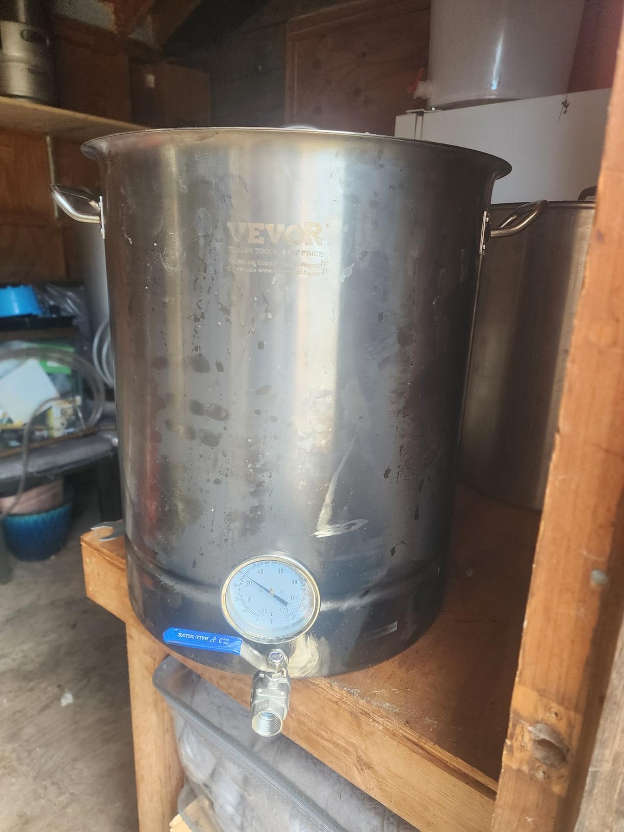 VEVOR Brew Kettle 5 Gal, Brewing Pot Stainless Steel, Brew Kettle Pot for Beer Brewing with Filter & Filter Tray, Tri Ply Bottom customer photo 2
