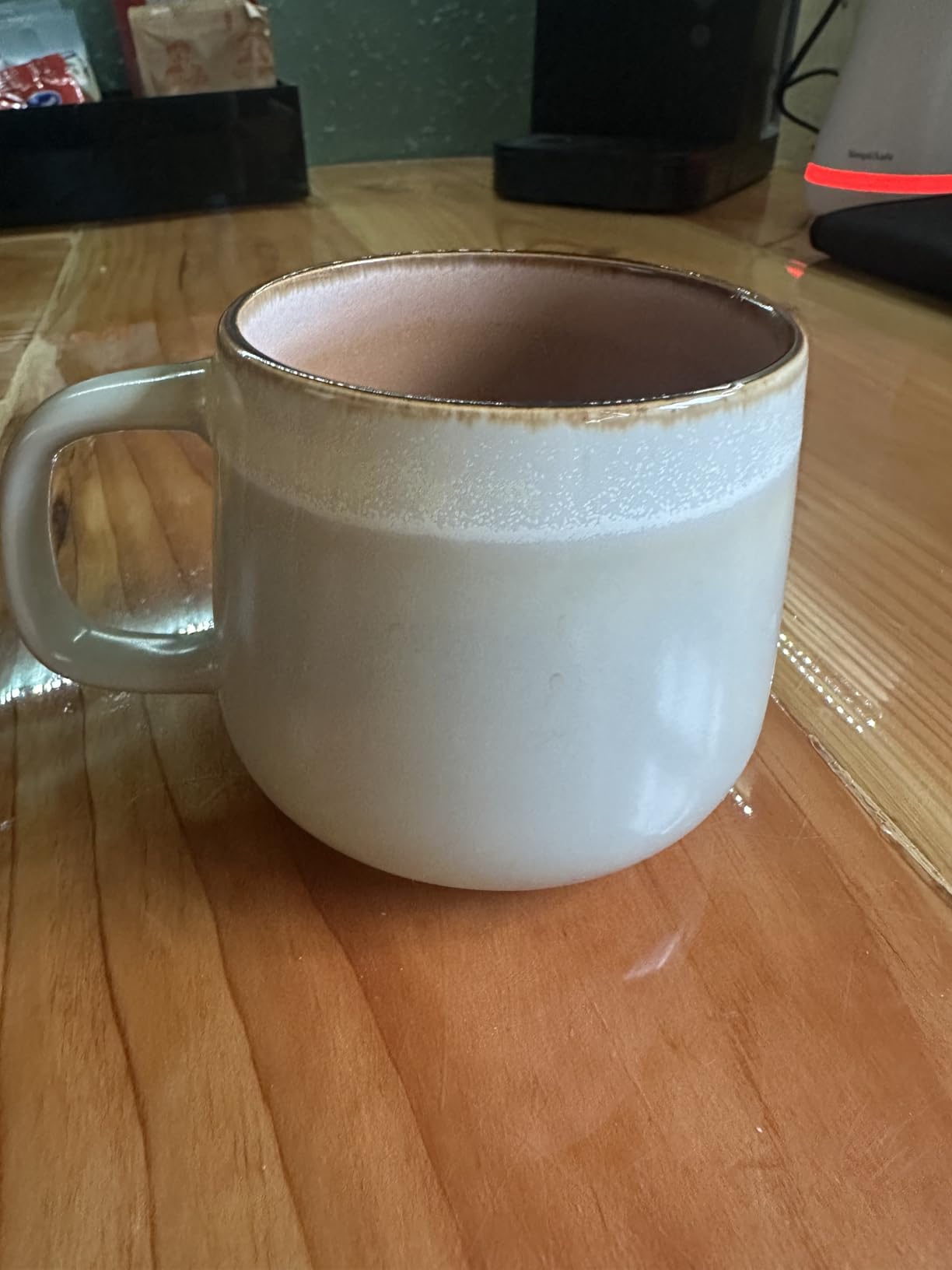 Ceramic Coffee Mugs Set of 4 | 12 oz Stoneware Coffee Cups | Lead-Free, Non-Toxic | Microwave and Dishwasher Safe | Comfortable Handle | Aesthetic Nordic Design for Tea and Latte | Sage Ash customer photo 2