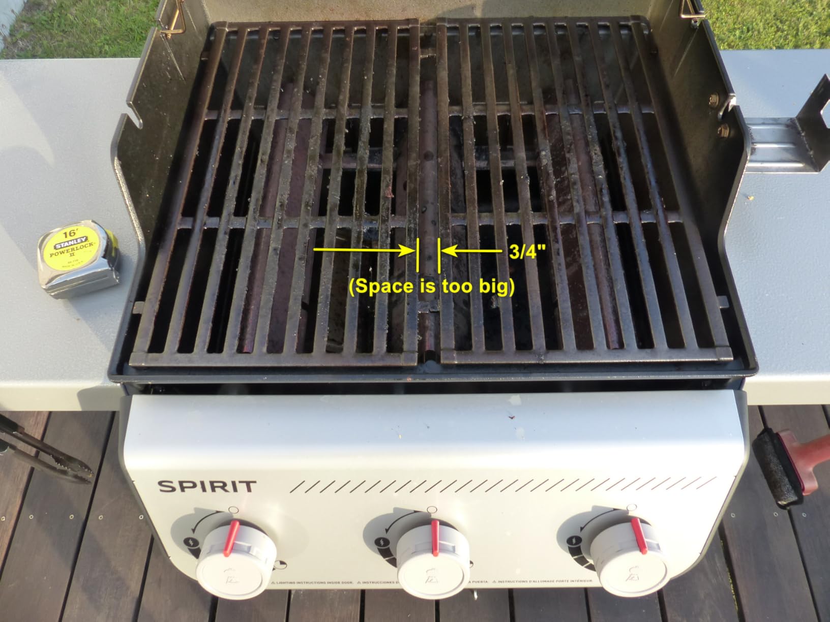Weber Spirit E-310 Liquid Propane Gas Grill for Outdoor Cooking and BBQ, 3 Burners, Black - Porcelain-Enameled Cast-Iron Grates & Snap-Jet Ignition customer photo 1