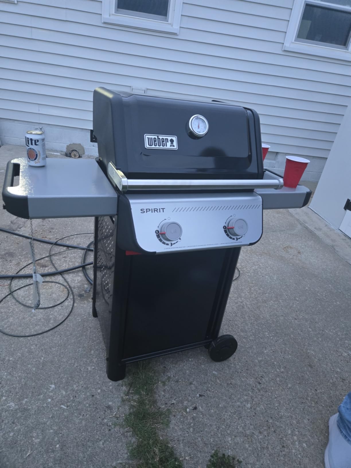 Weber Spirit E-310 Liquid Propane Gas Grill for Outdoor Cooking and BBQ, 3 Burners, Black - Porcelain-Enameled Cast-Iron Grates & Snap-Jet Ignition customer photo 2
