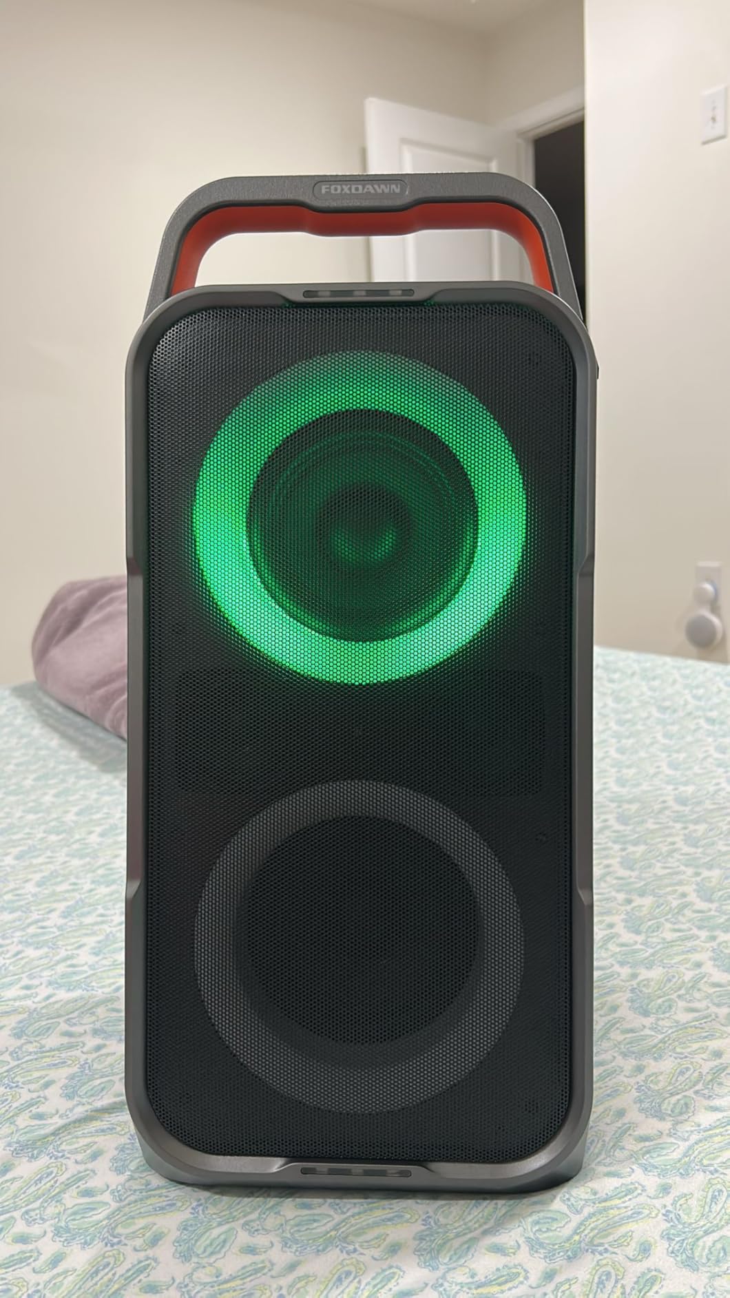 Portable Bluetooth Speaker: 240W Peak Powerful Loud Sound Deep Bass Wireless Boombox Large Subwoofer 15 Hours Battery Life Fast Charging with Led Light Show for Party Outdoor Camping Backyard customer photo 1