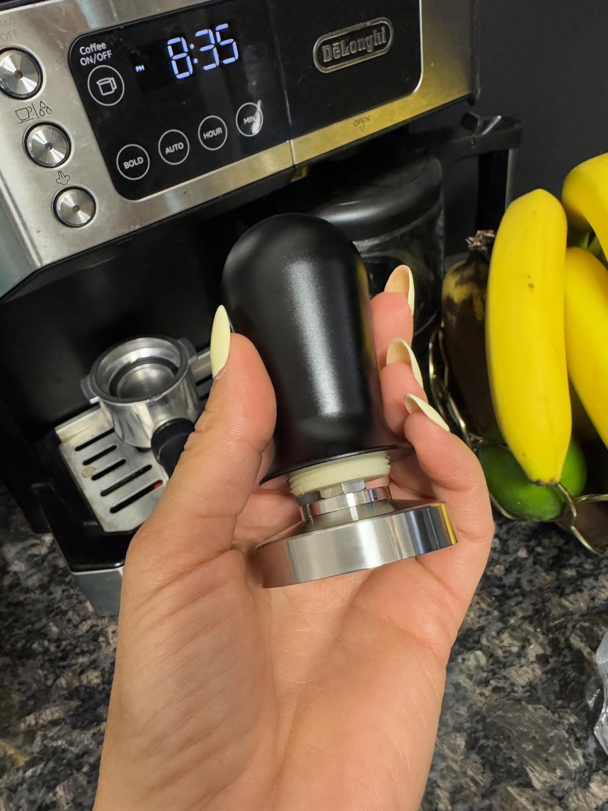 LuxHaus 58mm Calibrated Level Tamper for Espresso Machine with Spring Loaded 100% Flat Stainless Steel Base customer photo 1