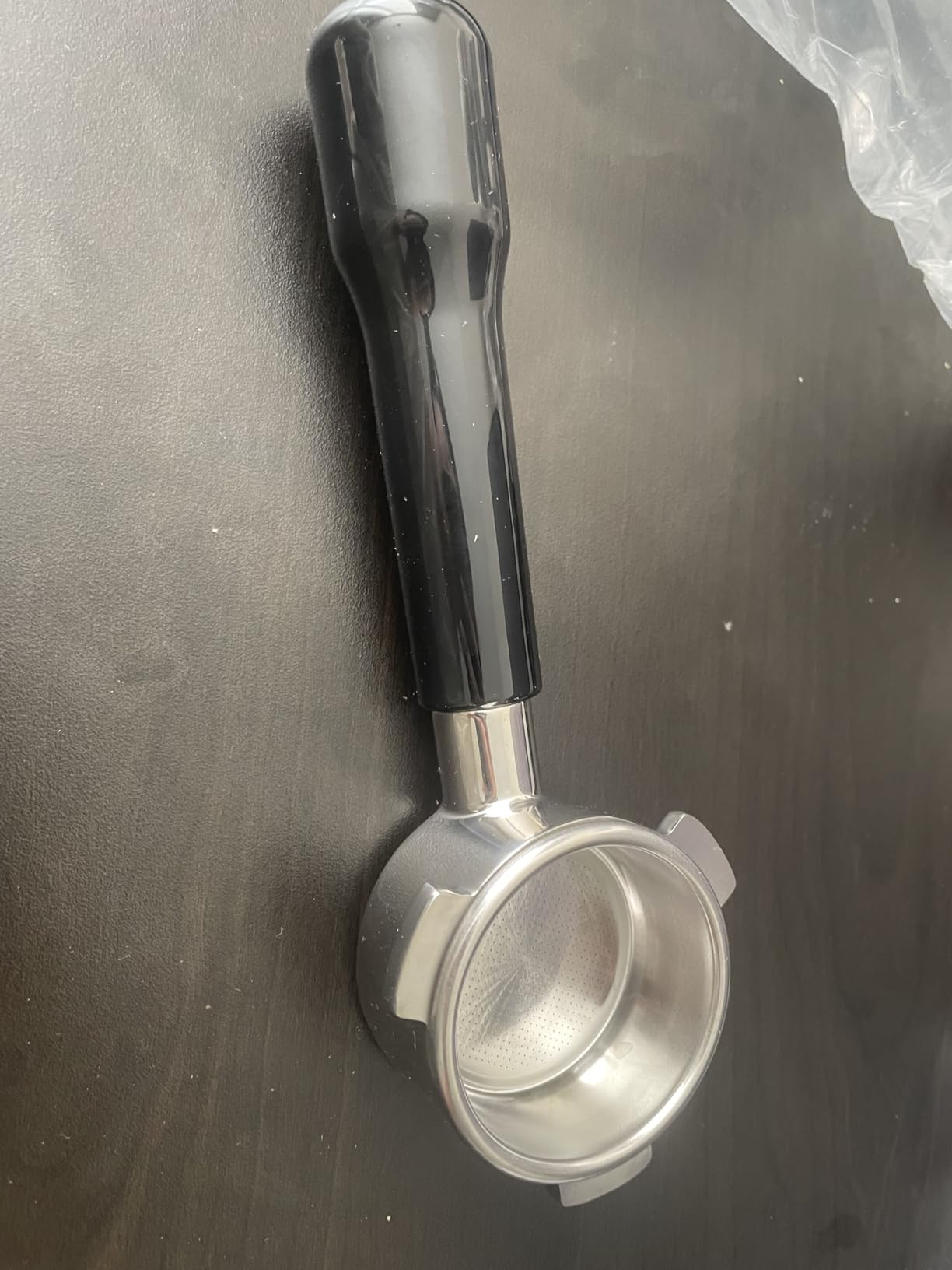 54mm Bottomless Portafilter - 3 Ears with Stainless Steel Filter Basket, Fits Breville Barista Express, Pro, Touch, Bambino Plus, Infuser (880BSS, 870XL, 878BSS, 500BSS, 840XL), Black customer photo 2