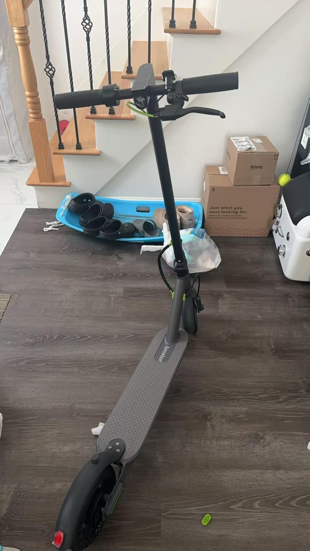 Electric Scooter for Adults, Folding E Scooter with 350W/500W Motor 16/24 Mph Top Speed, Max 19-23 Miles Long Range, 8.5''/10''/14''Tires Commuting Scooters with Dual Brakes System, APP customer photo 2