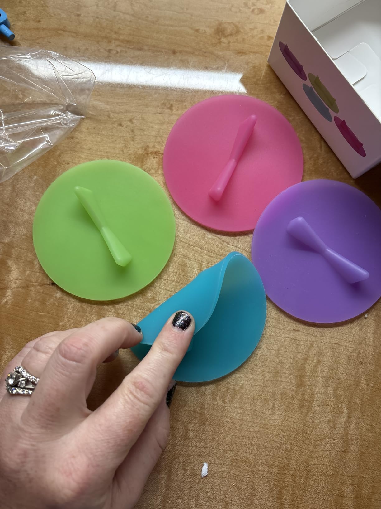 Fermentation Lids 4 Pack Silicone Airlock Sauerkraut Pipes for Wide Mouth Mason Jars (AirLock) customer photo 2