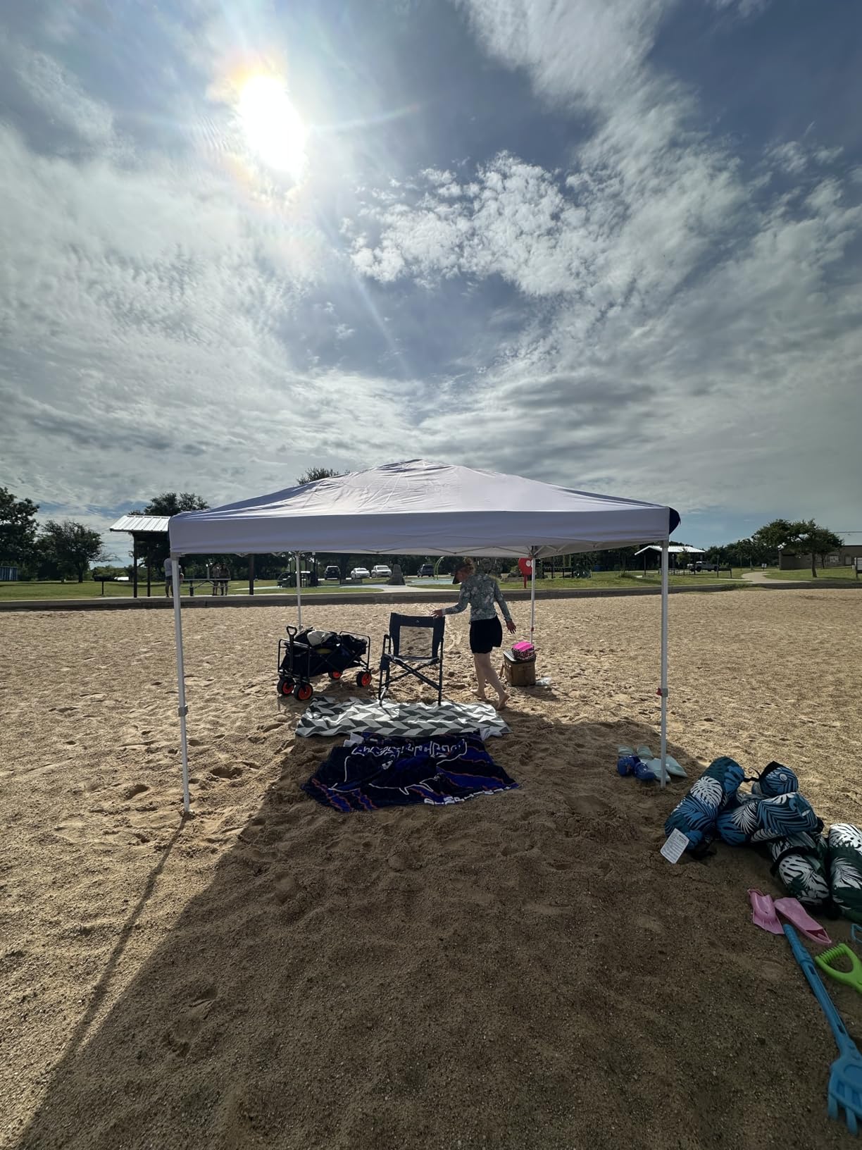 Sekey 10x10 Pop Up Canopy with One Push Setup-Easy Up Canopy with 99% UV Blocking - Instant Outdoor Sun Shade for Events, Parties, Camping- Commercial Gazebo with Weight Bags,Wind Proof&Waterproof customer photo 2