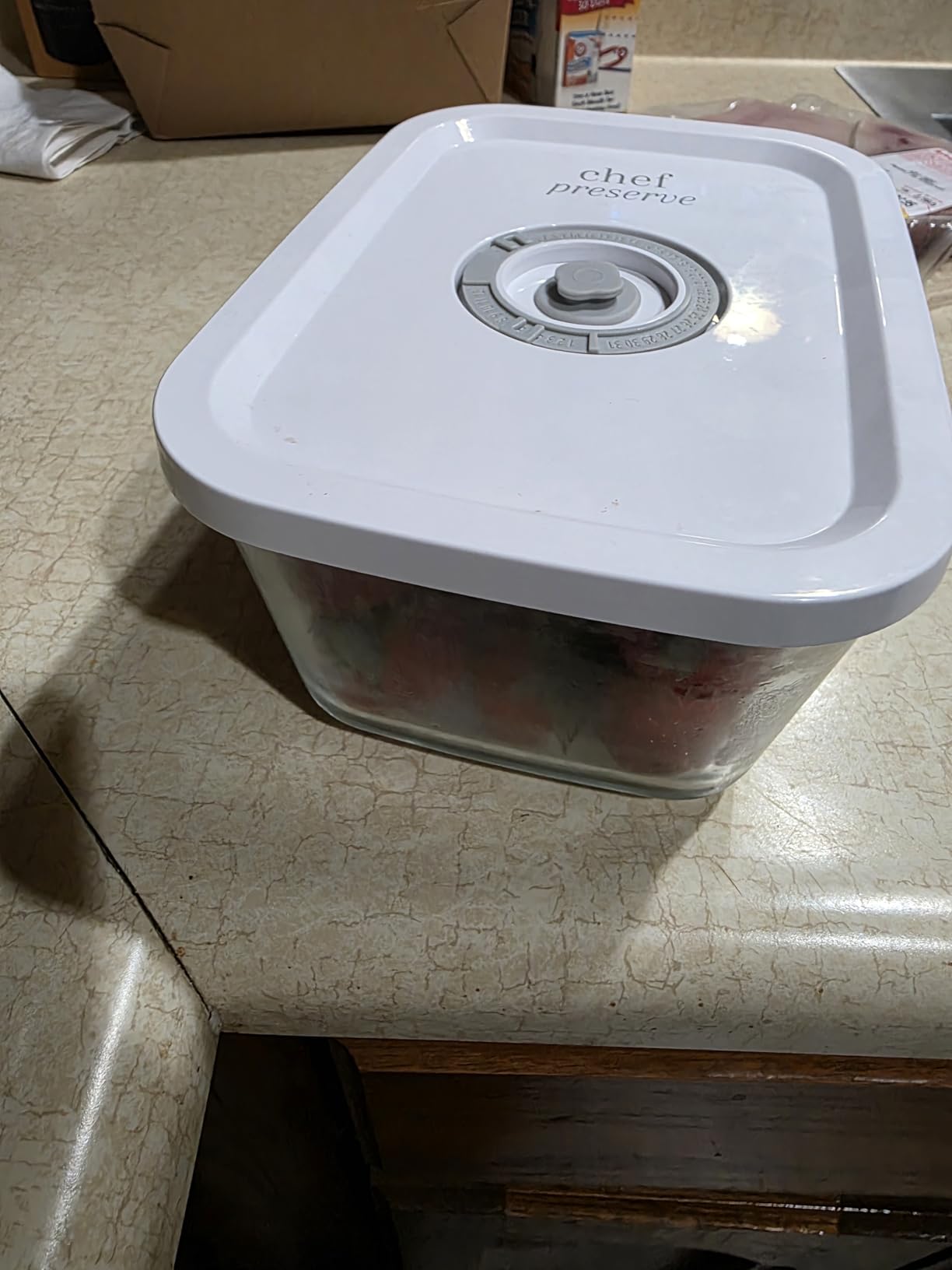Chef Preserve Glass Vacuum Seal Containers for Food Storage, 3pcs set [1x Small, 1x Medium, 1x Large] customer photo 1