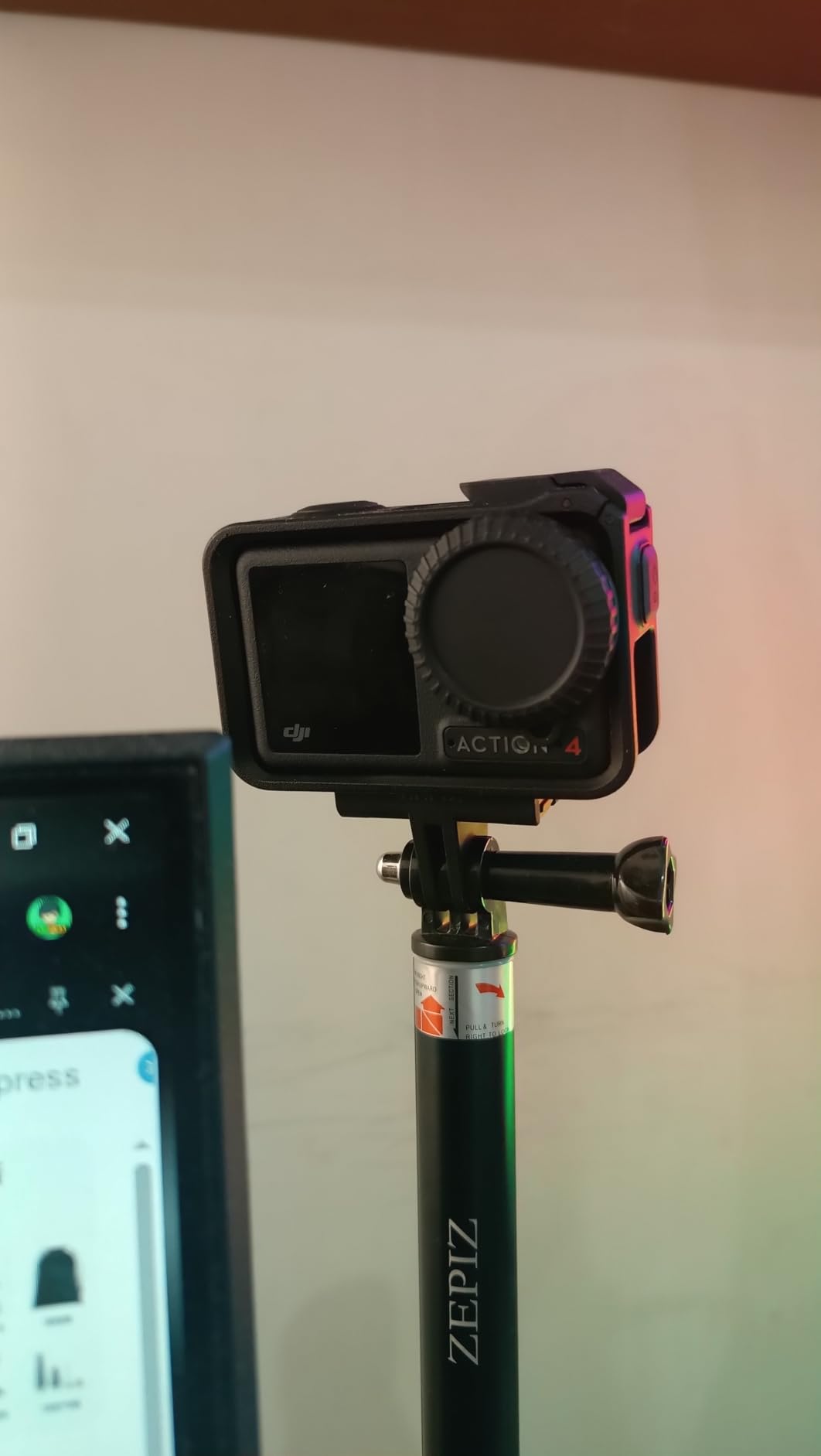 DJI Osmo Action 4 Essential Combo, 4K/120fps Waterproof Action Camera with a 1/1.3-Inch Sensor, Stunning Low-Light Imaging, 10-bit & D-Log M Color Performance, Long-Lasting 160 Mins, Outdoor Camera customer photo 2