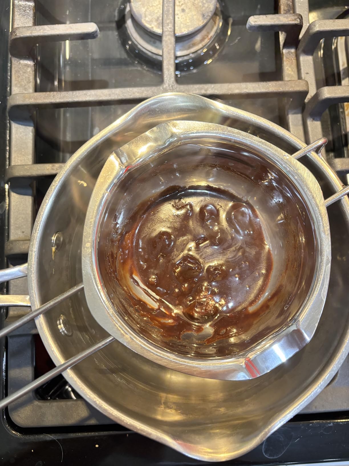 480ML Stainless Steel Double Boiler Universal Melting Pot for Melting Chocolate, Candy, Candle, Soap and Wax(304 Steel) customer photo 1