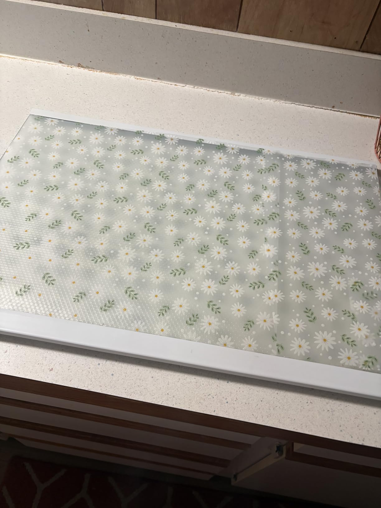 Shelf Liner, Waterproof Refrigerator Liner, Drawer Liners for Kitchen Cabinet, Bathroom Under Sink Mat Non Adhesive Fridge Liner EVA Place Mats Roll - Clear 17.7