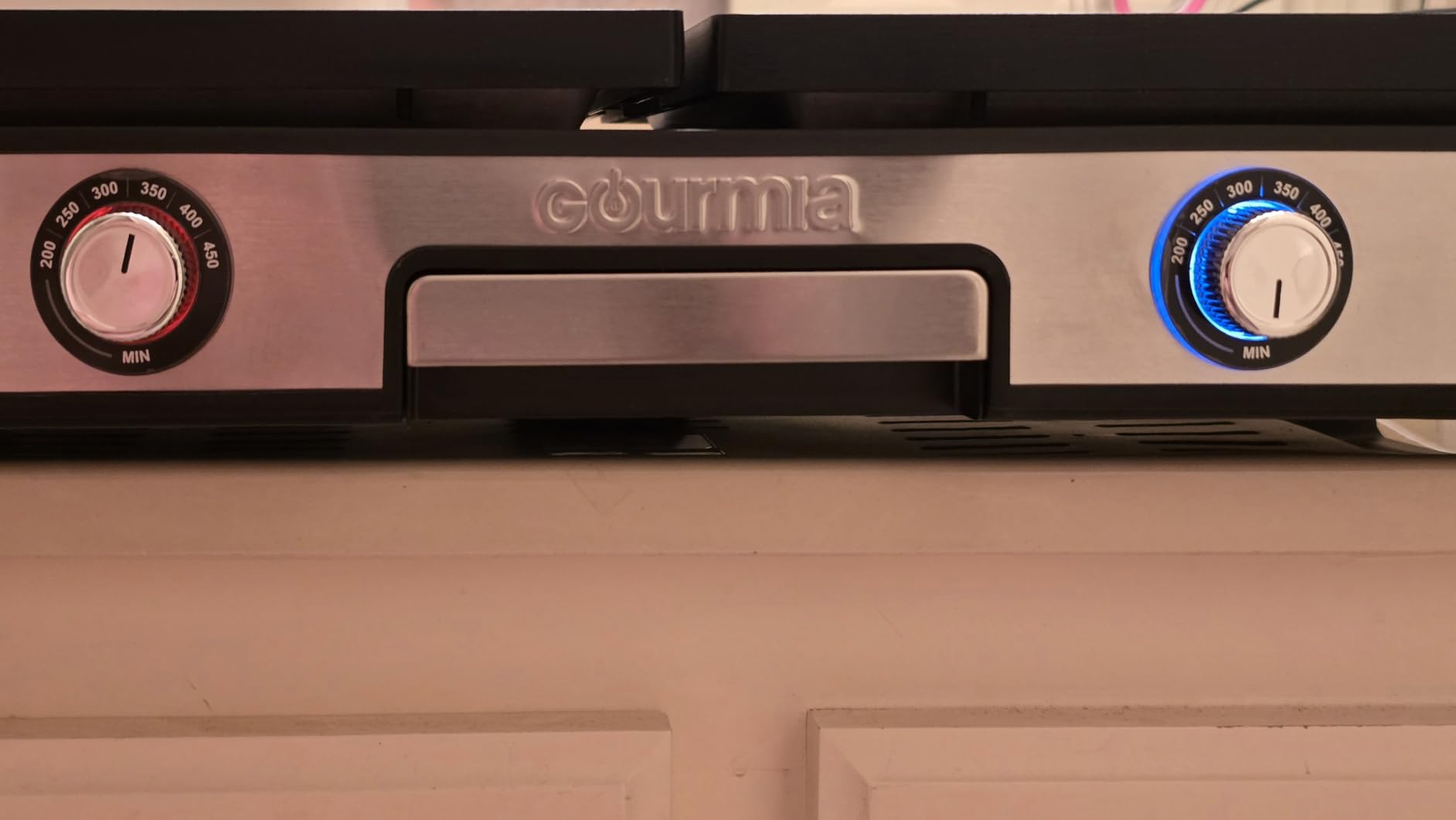 Gourmia 3-in-1 Indoor Grill & Griddle Electric Combo - Dual Independent Cooking Zones, Reversible Nonstick Ceramic Plates, XL Cooking Surface, 250-400°F Adjustable Temp, Dishwasher Safe customer photo 1