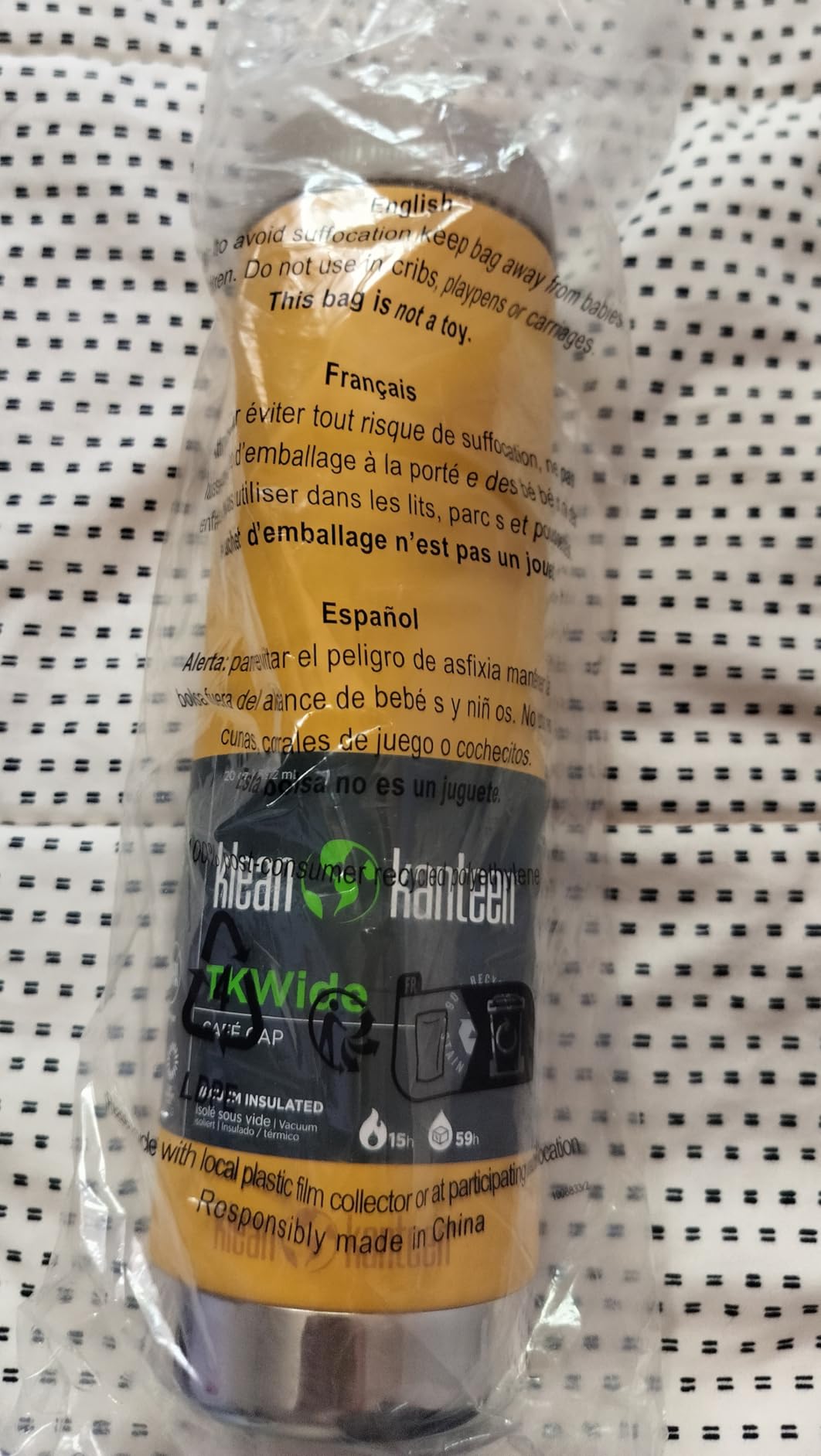 Klean Kanteen 20oz TKWide Insulated Coffee Tumbler with Cafe Cap - Corsair customer photo 2
