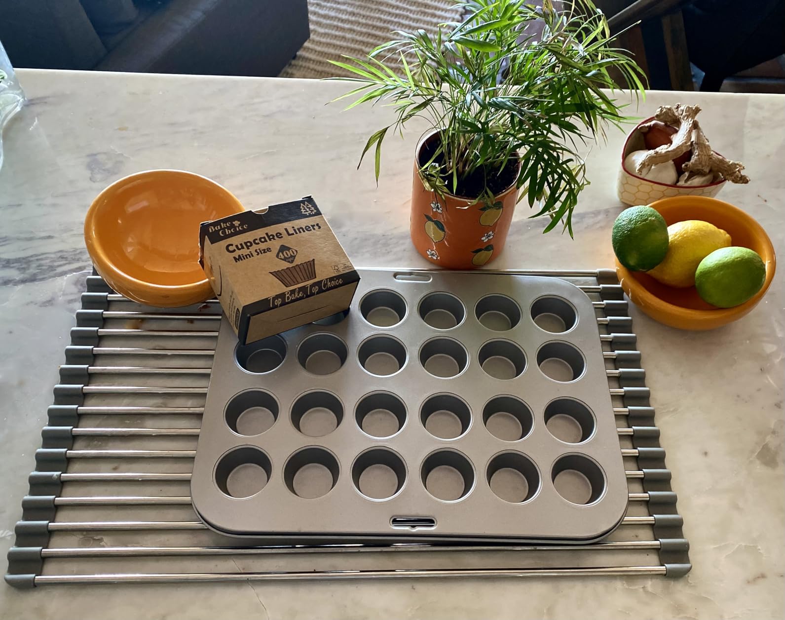 Wrenbury 24-Cup Mini Muffin Pan - PFOA-Free Non-Stick, Premium Carbon Steel, 1.8