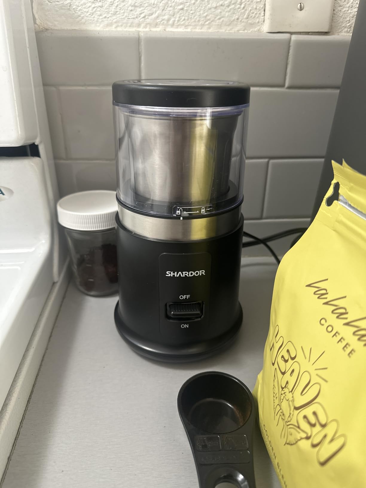 SHARDOR One Touch Coffee Grinder Electric, Spice, Herb, For Coffee Bean Spices and Seeds with 1 Removable Stainless Steel Bowl, Dry Grinder, Black customer photo 1