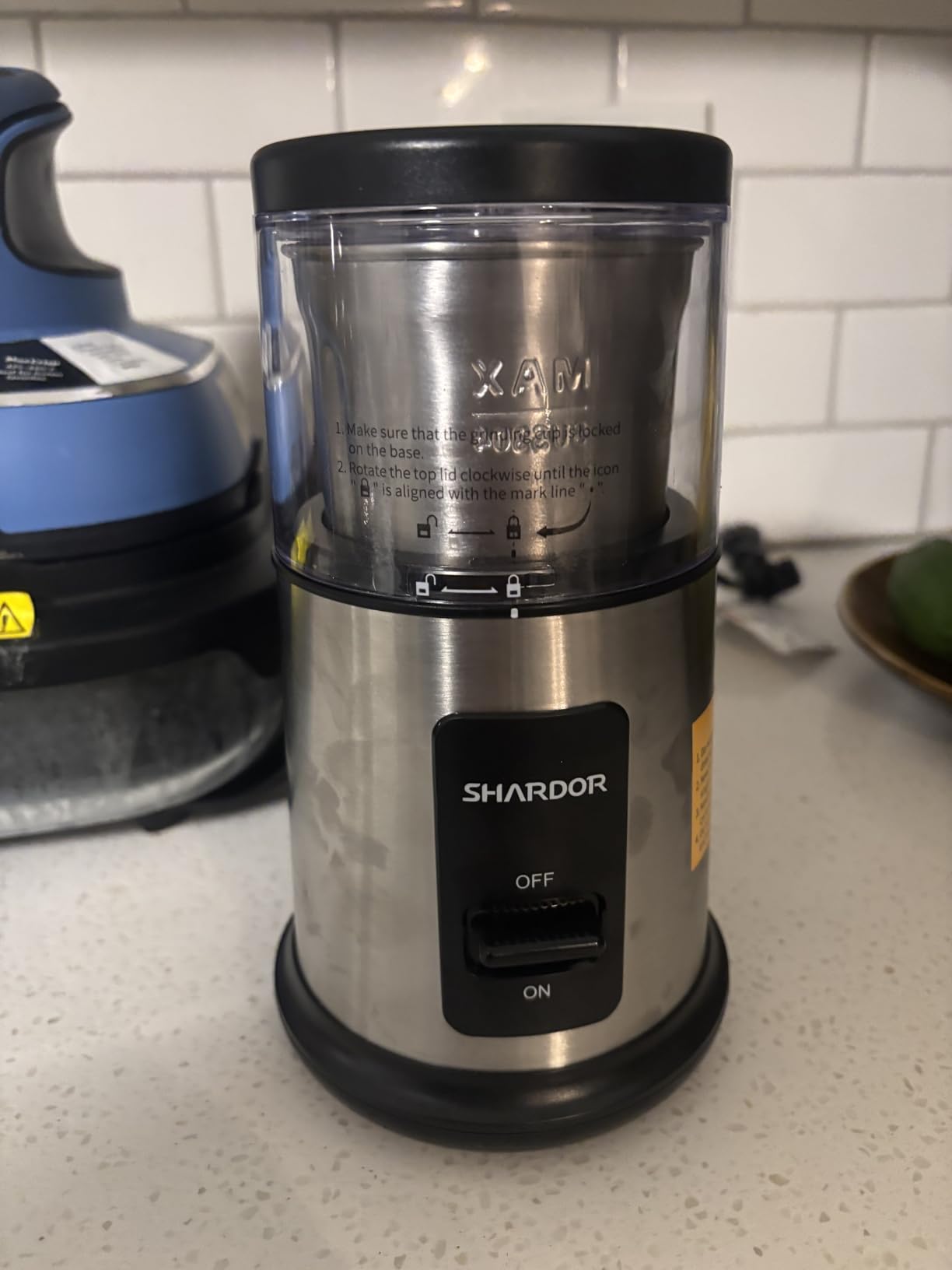 SHARDOR One Touch Coffee Grinder Electric, Spice, Herb, For Coffee Bean Spices and Seeds with 1 Removable Stainless Steel Bowl, Dry Grinder, Black customer photo 2