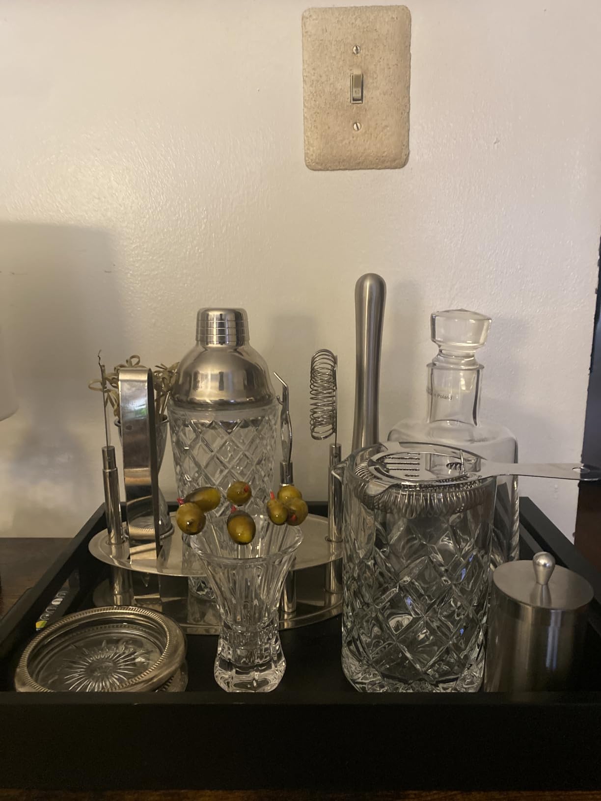 Cocktail Mixing Glass, 18.5oz Crystal Mixing Glass, Thick Bottom Bar Stiring Glasses, Bartender Mixing Jug for Manhattan, Martini, Whiskey customer photo 2