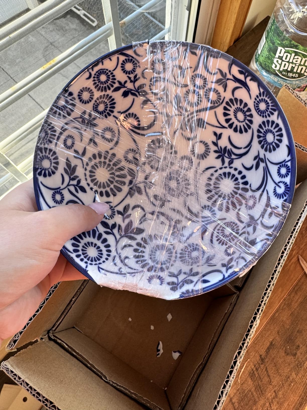 vancasso SELENE Plates and Bowls Set for 6, 24 Pieces Dinnerware Sets, Mircowave and Dishwasher Safe Dishes Set, Porcelain Blue Dinnerware customer photo 2
