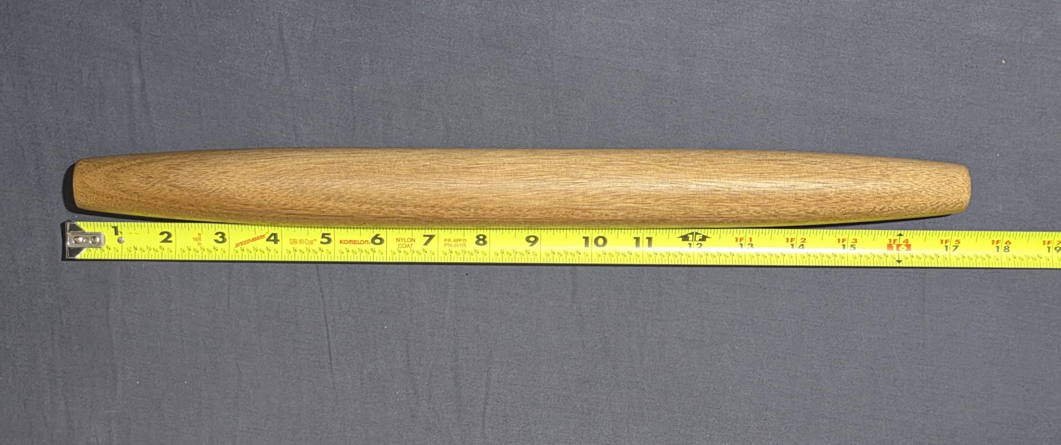 Amazon Basics Wooden French Rolling Pin, 17 in., Acacia Wood, Nonstick customer photo 2