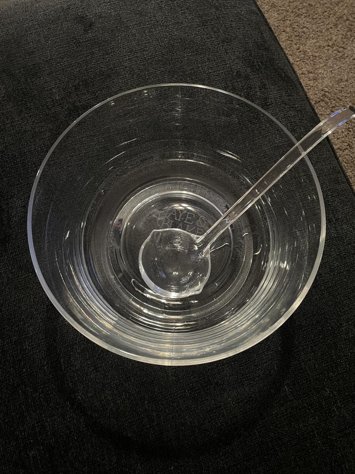 Premium Acrylic Punch Bowl with Ladle | 12