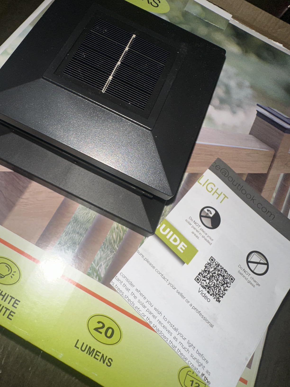 Solar Post Cap Lights 12 Pack, Fence Post Solar Lights, Warm White/Cool White Lighting, Black Waterproof Outdoor Post Lights for Garden Patio Porch, 4x4, 5x5 or 6x6 Vinyl/Wooden Posts customer photo 1
