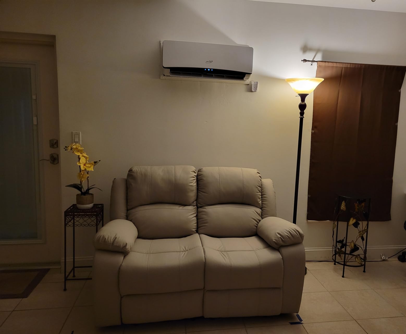 Manual Recliner Sofa, 3 Seater Reclining Couch with Side Pocket for Living Room, RV, Home Theater(3 Seat, Beige) customer photo 1