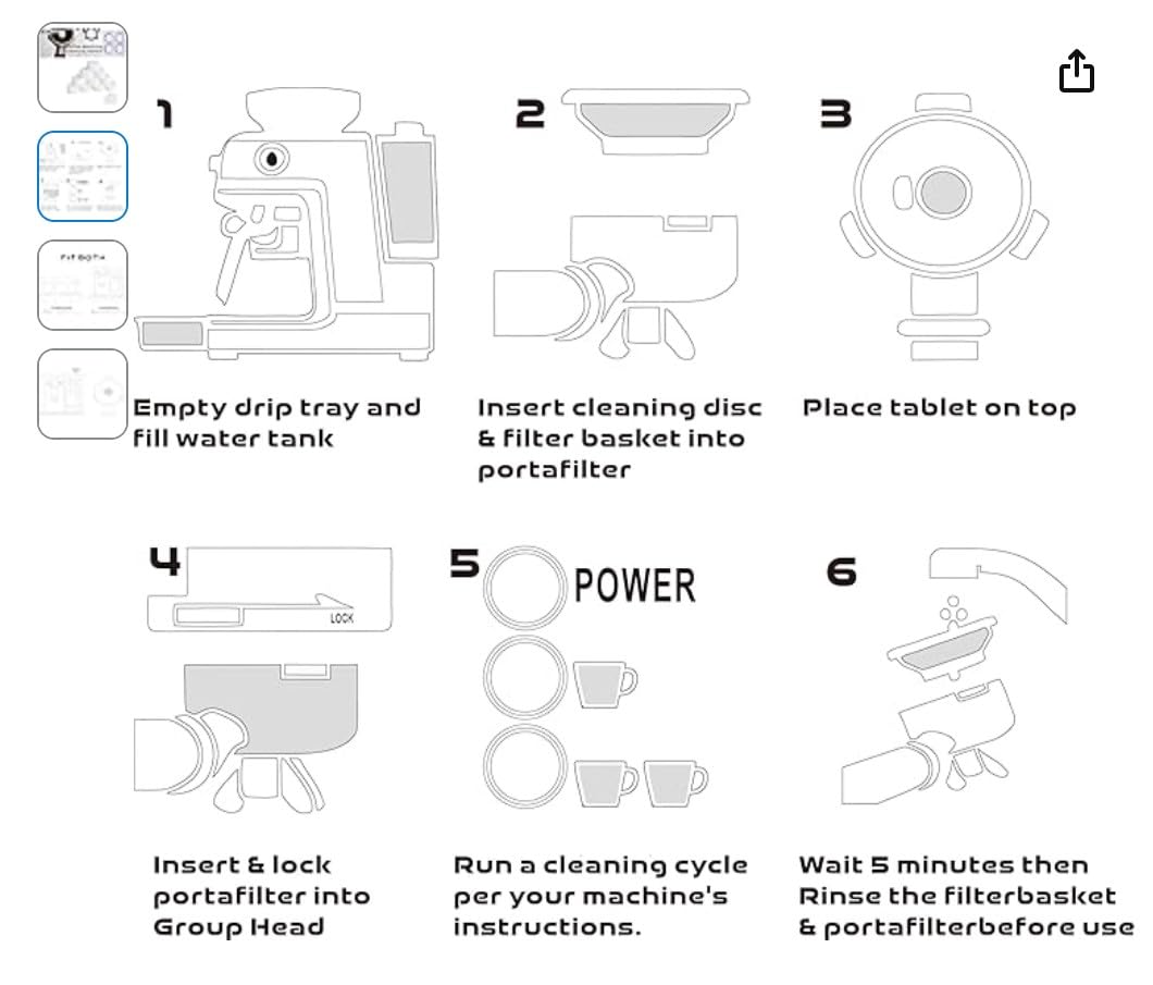 Espresso Cleaning Tablets for Breville Espresso Machine Cleaner Cleaning Tablets for Jura Miele Philips Bosch Ninja Luxe Automatic Coffee Machine Coffee Oil Remover Expresso Esspresso Clean 10 Tabs customer photo 1