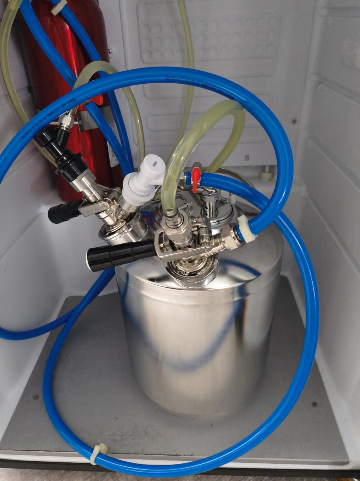 2.5 Gallon 10L Cleaning Keg Stainless Steel Beer Line Cleaner with 2D Coupler Keg Line Cleaning Kit customer photo 1