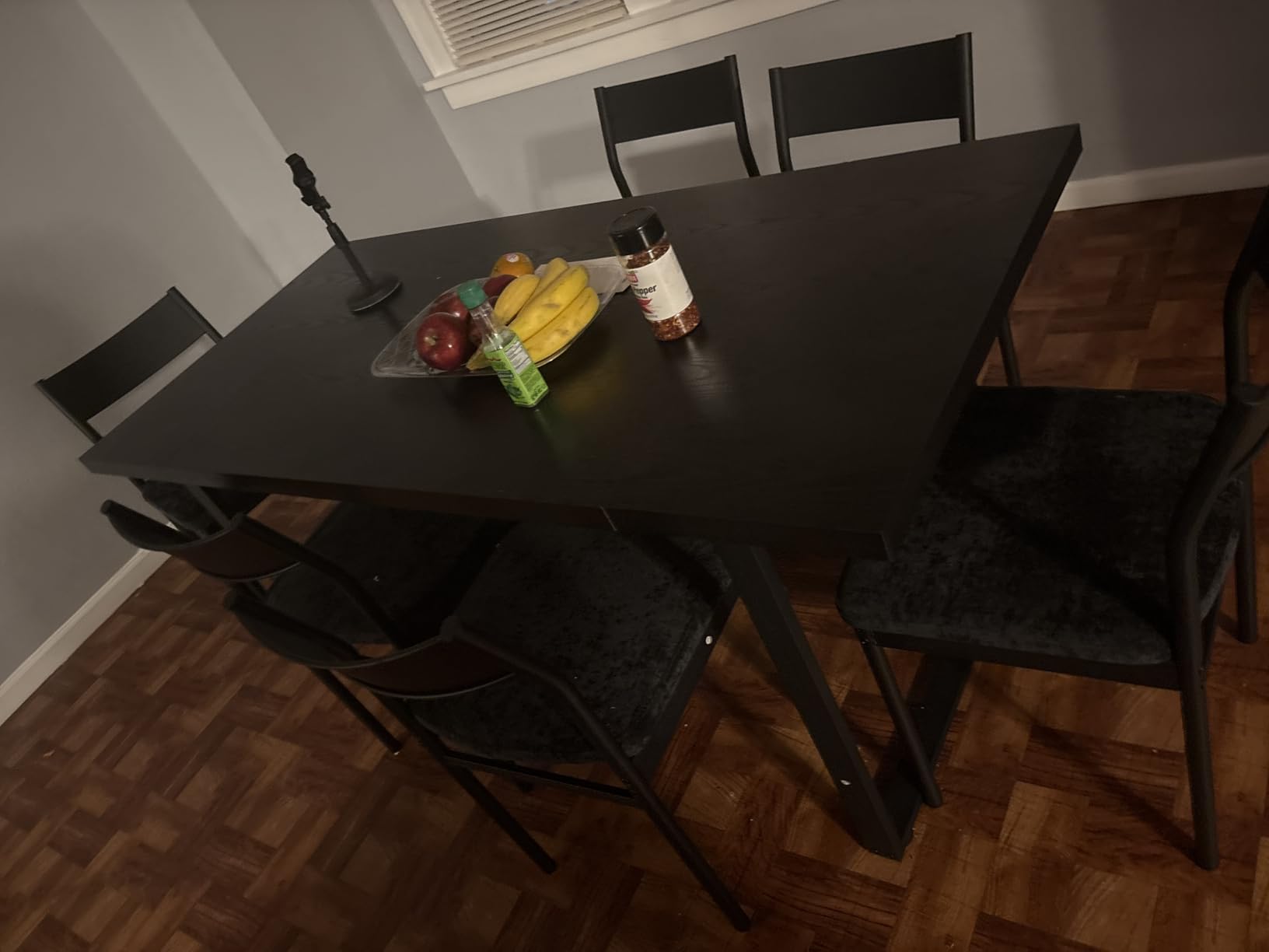 Best Choice Products 7-Piece Modern Dining Room Set, Kitchen Table Set, Dining Table w/ 6 Chairs, Upholstered Cushions, Solid Metal Frame, Curved Backrest - Black/Ivory customer photo 2
